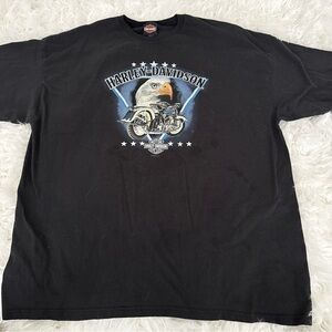 Harley-Davidson Black Tee with Eagle Graphic